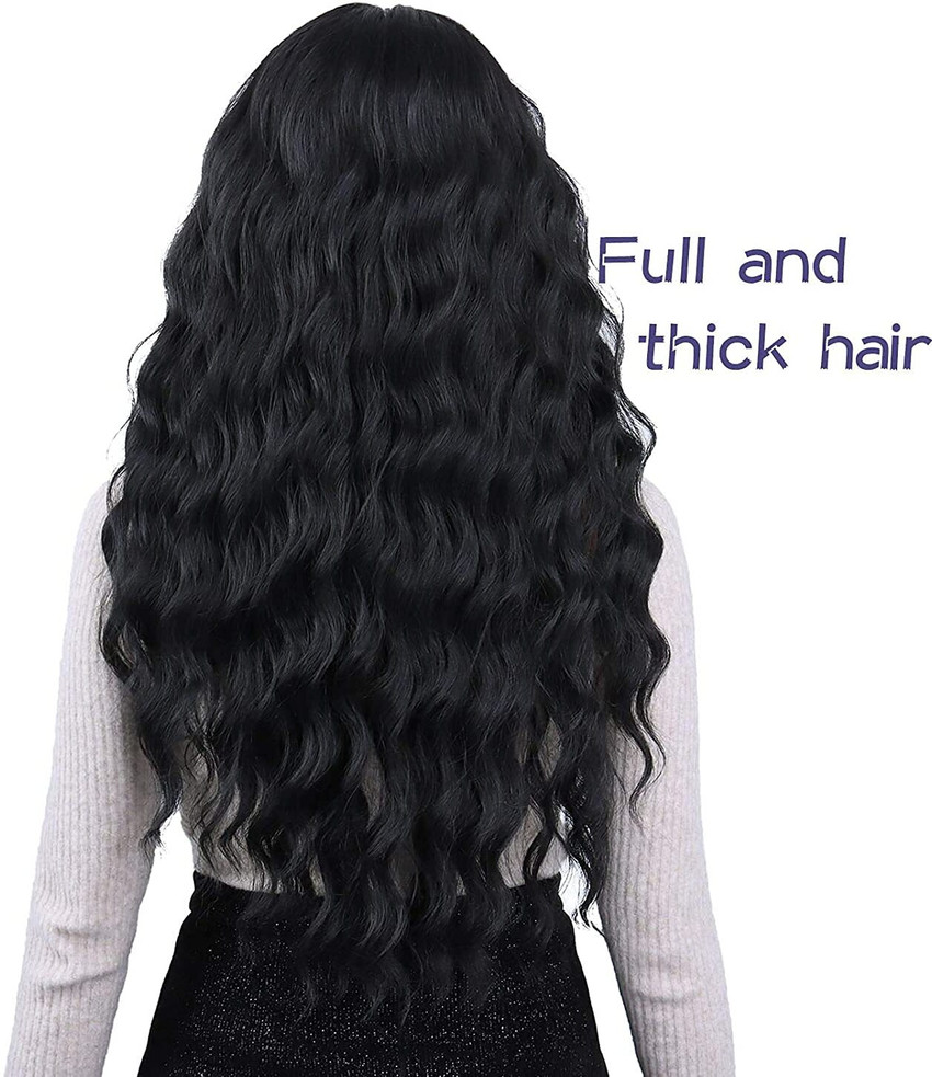 liya Women Long Black Wigs For Women 26 inch Natural wig Hair Extension Price in India Buy liya Women Long Black Wigs For Women 26 inch Natural wig Hair Extension online