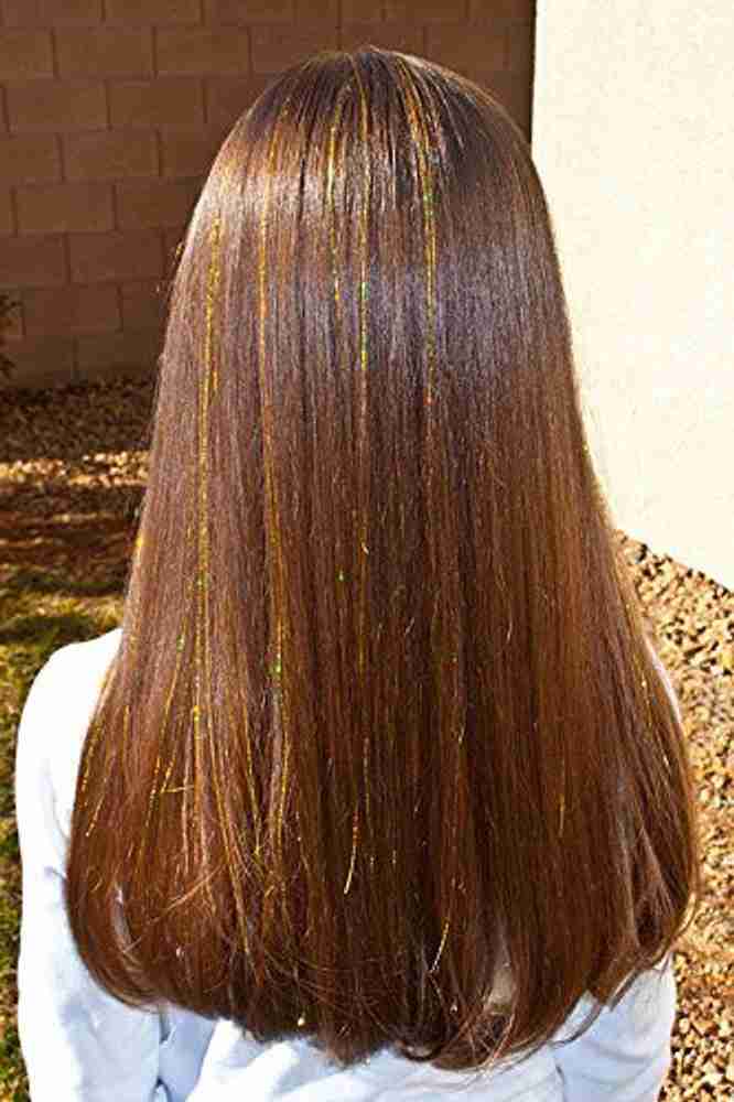 Glitter hair discount extensions