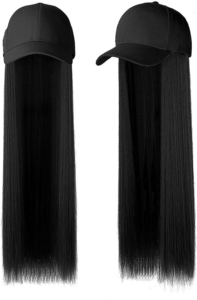 HAVEREAM Straight black women cap wig long hair Hair Extension