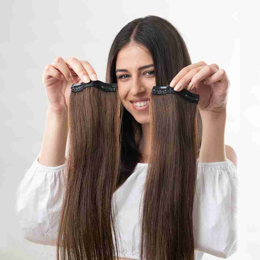 Women's clip in hair extensions top