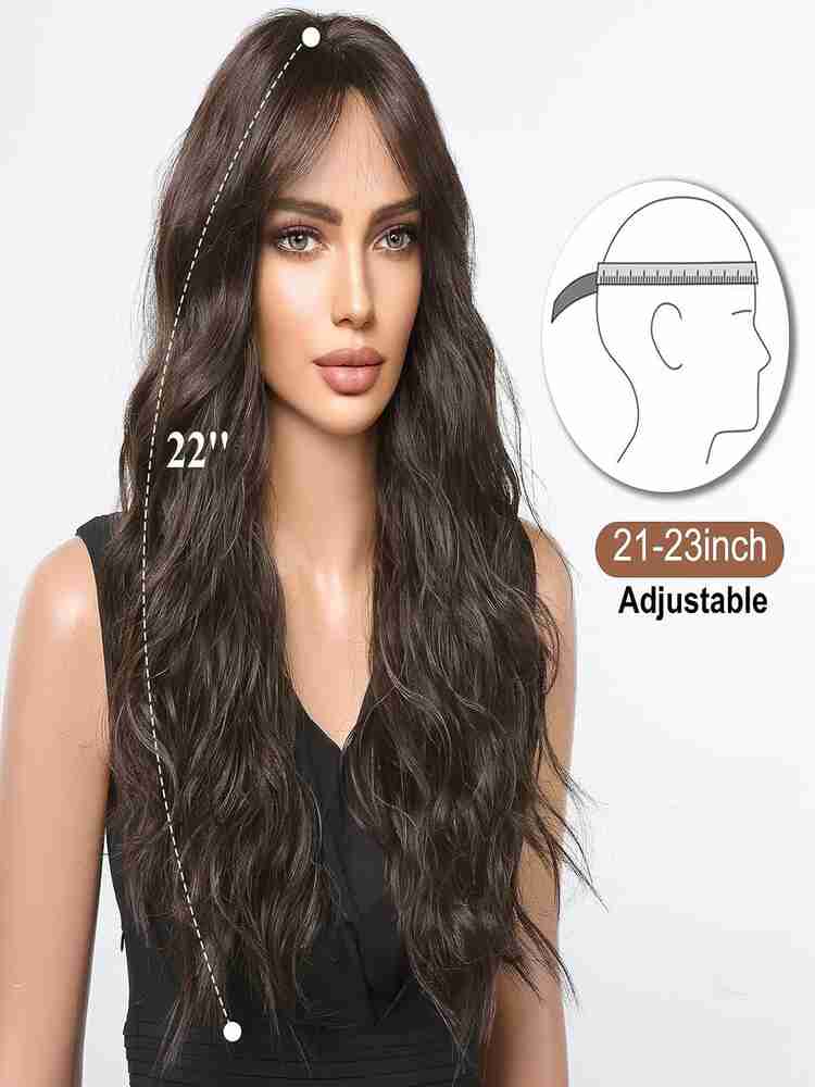 VAGHBHATT Long Wavy Brown Wigs for Women Synthetic Wig for Daily Use With Comb Hair Extension Price in India Buy VAGHBHATT Long Wavy Brown Wigs for Women Synthetic Wig for Daily