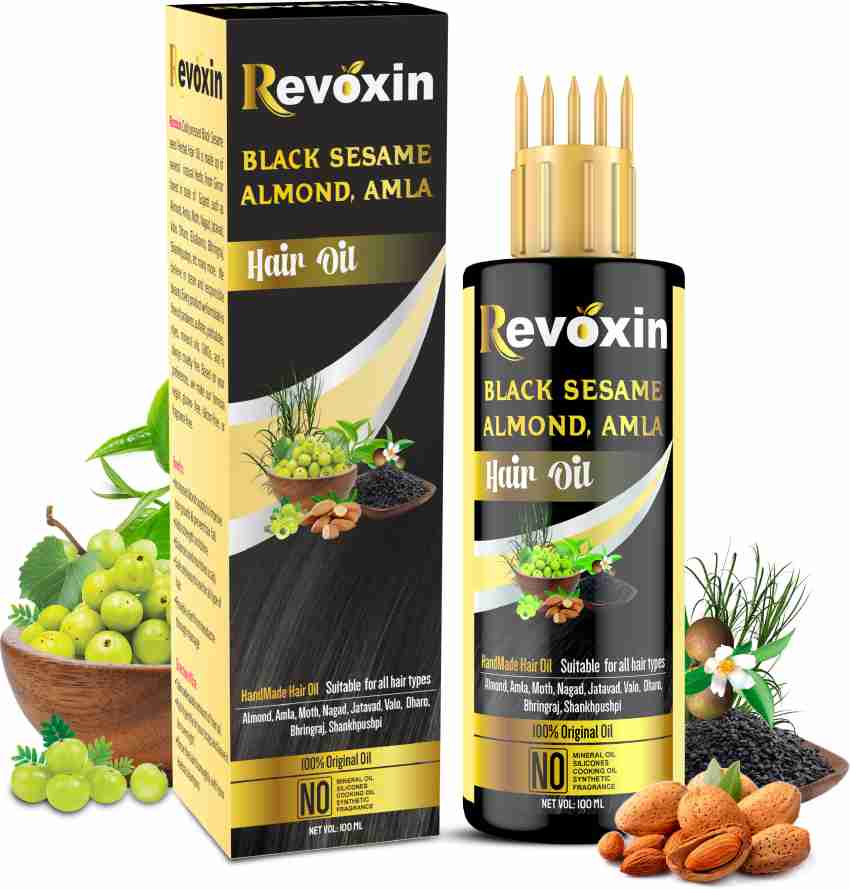 REVOXIN Almond Amla Black Sesame Seeds Herbal Hair Oil Price