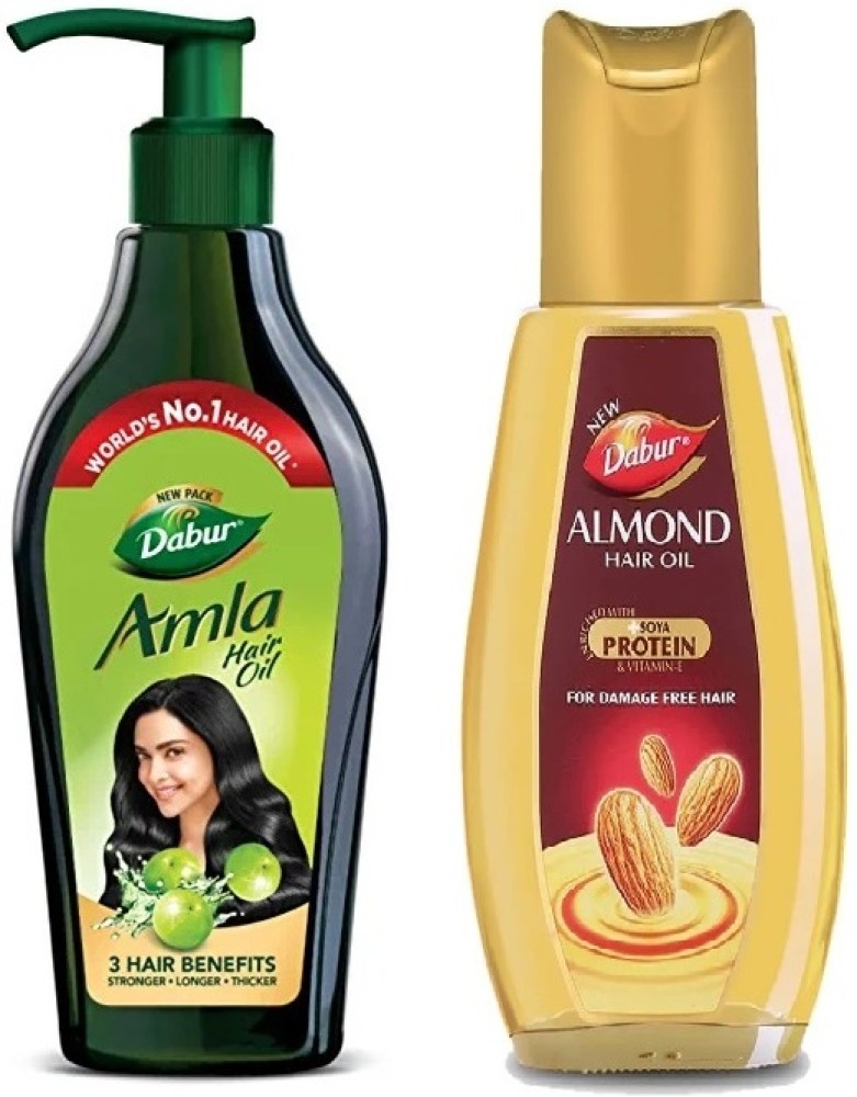Dabur Amla Hair Oil-550ml and Almond Hair Oil-500ml Damage free Hair Hair  Oil - Price in India, Buy Dabur Amla Hair Oil-550ml and Almond Hair Oil-500ml  Damage free Hair Hair Oil Online