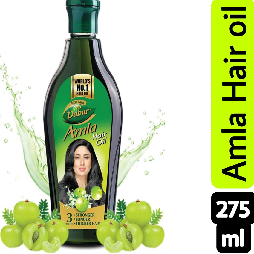 Dabur Amla Hair Oil, For Stronger, Longer & Thicker Hair: Buy pump bottle  of 550.0 ml Oil at best price in India