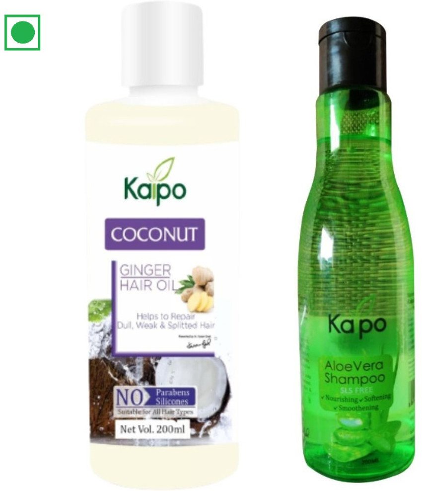 KAIPO Coconut Ginger Hair Oil Aloe Vera Shampoo for Hair Growth Shampoo Hair Oil Price in India Buy KAIPO Coconut Ginger Hair Oil Aloe Vera Shampoo for