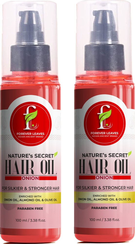 Forever Leaves Onion Hair Oil, Pure & Natural, Enriched with onion