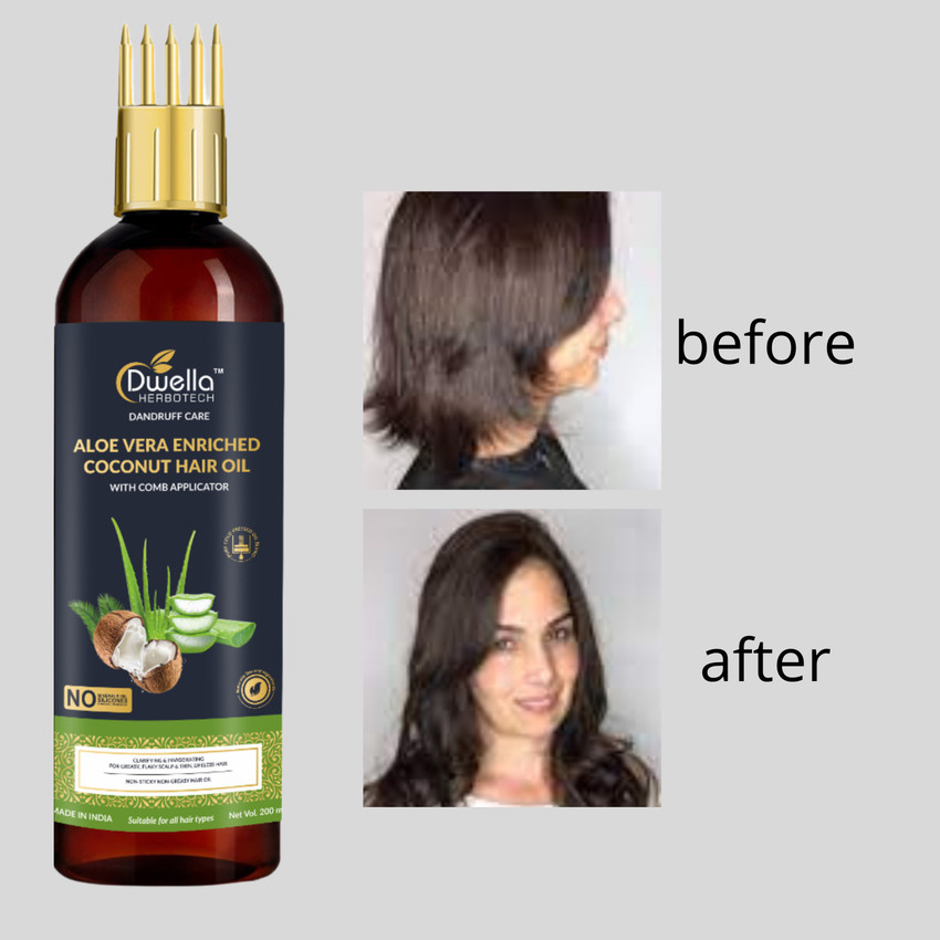 Aloe vera and coconut oil for hair straightening shop