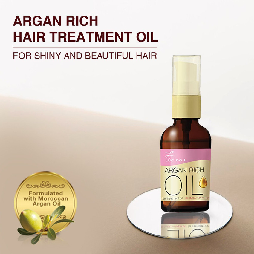 Lucido L Hair Treatment Oil Argan Rich Oil For Dull Frizzy