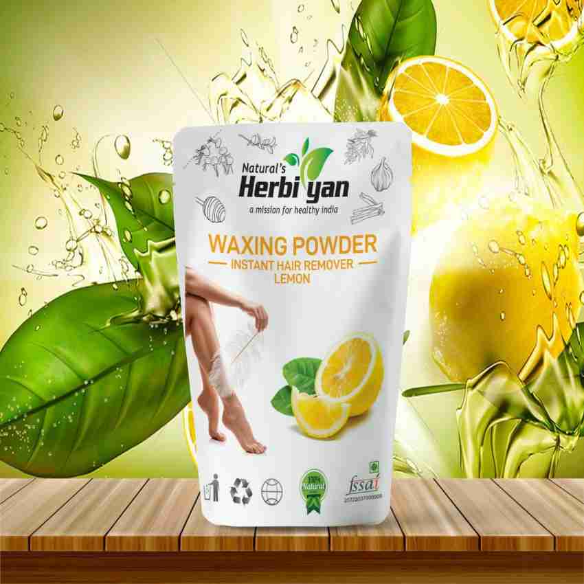 Natural s Herbiyan Lemon Hair Removal Wax Powder Body Hair