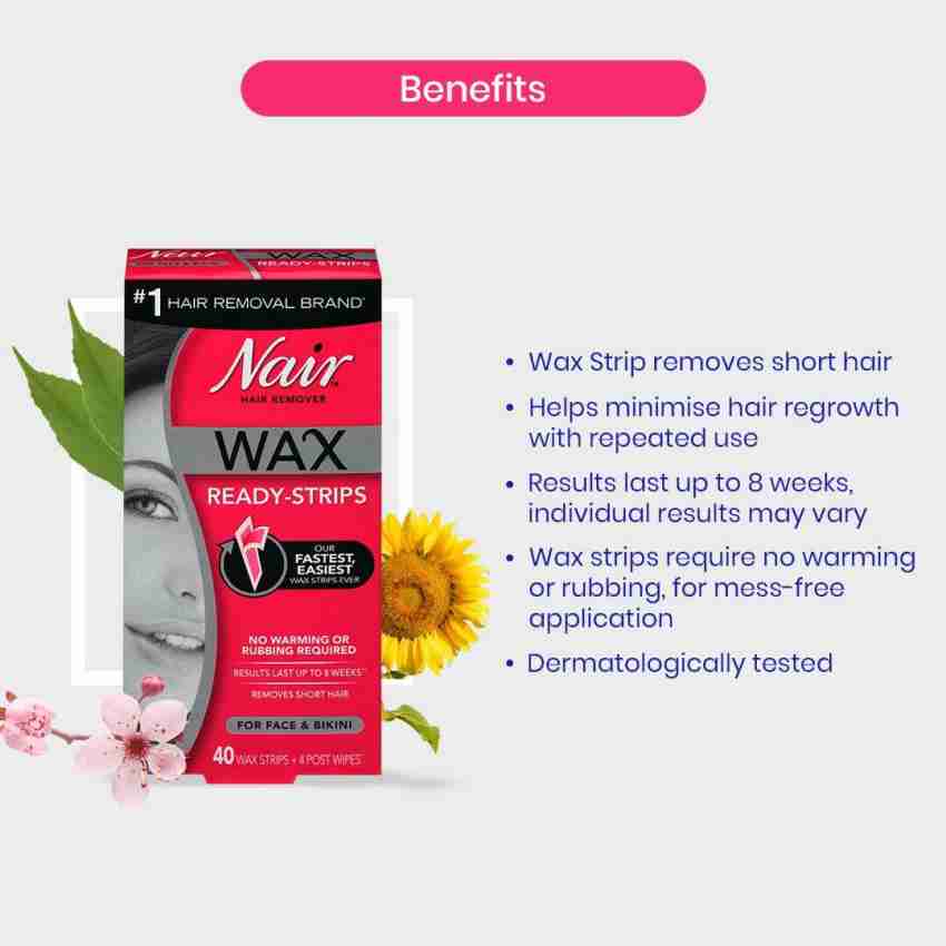 Nair wax deals ready strips