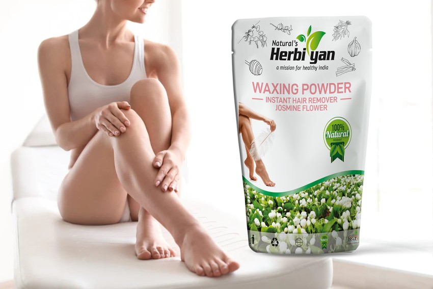 Natural s Herbiyan Jasmine Hair Removal Wax Powder Instant Hair