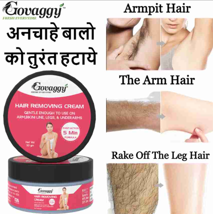 govaggy Hair removal cream for Underarm Bikini line Intimate