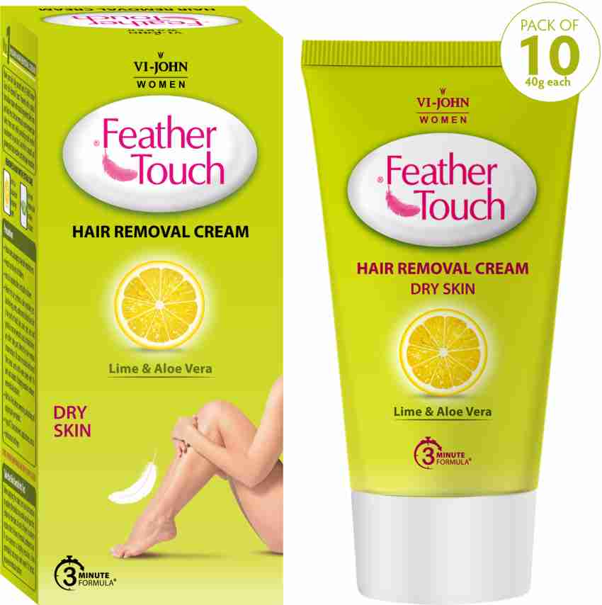 VI JOHN Feather Touch Hair Removal Cream Lime 40 gm Each Cream