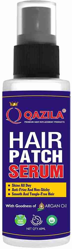 Qazila Hair Patch Serum| Soft & Shiny Patch Hair For A Full Day| 60 ml