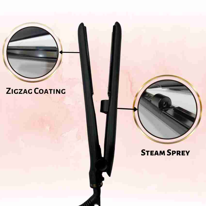 Steam infusion outlet straightening iron