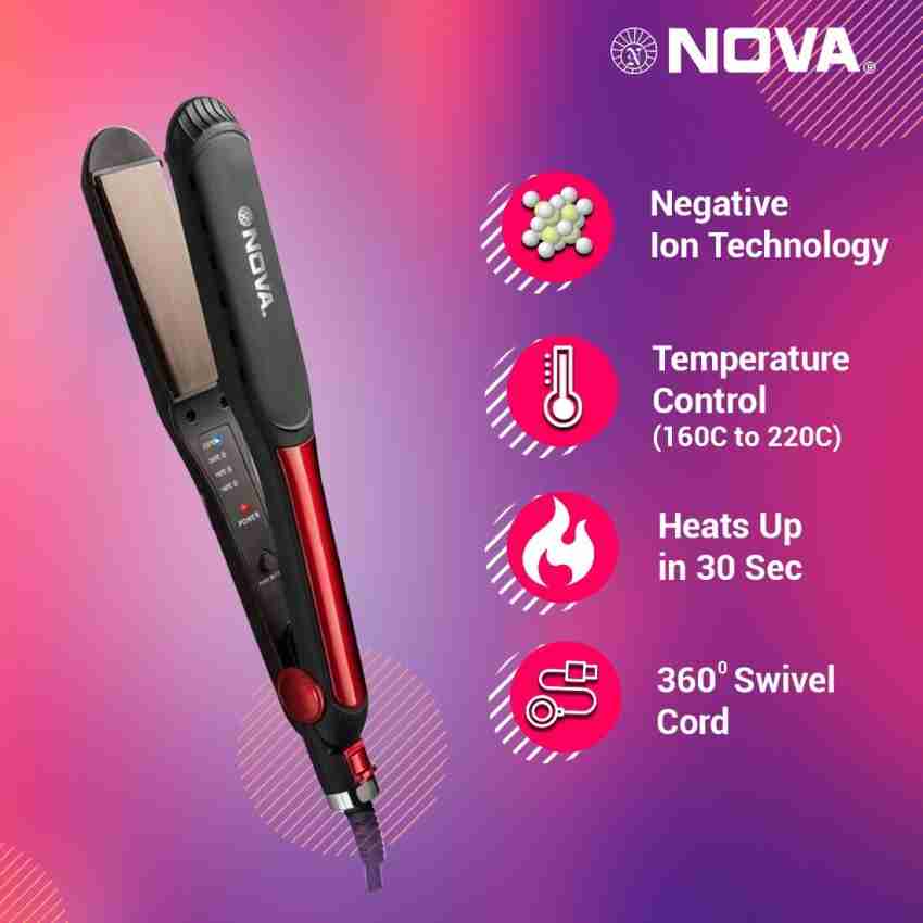 NOVA Temperature Control Professional NHS 982 00 Hair Straightener NOVA Flipkart