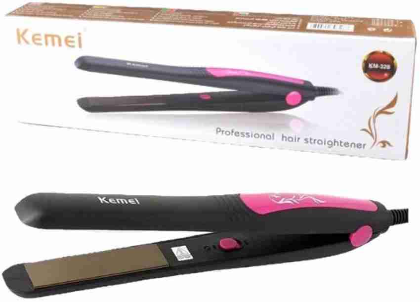 Kemei KM 328 Hair Straightener KM 328 Hair Straightener Black Hair Straightener Kemei Flipkart