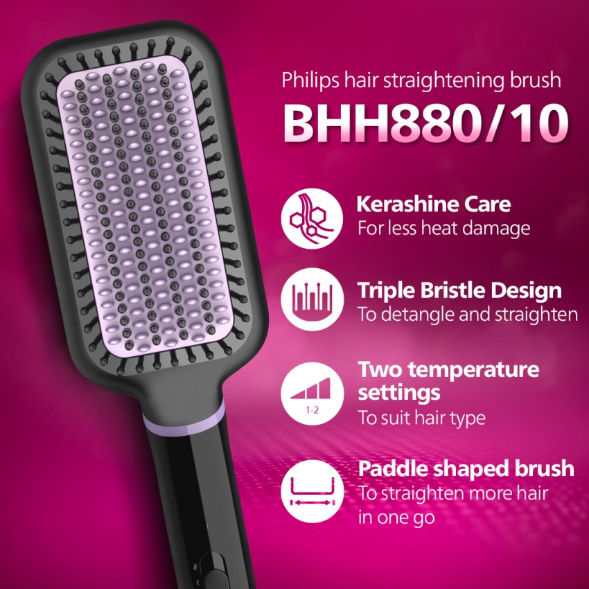 Hair straightener hotsell brush philips flipkart