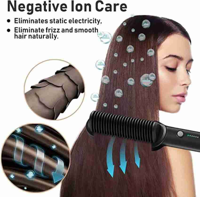 Afro hair outlet straightener comb