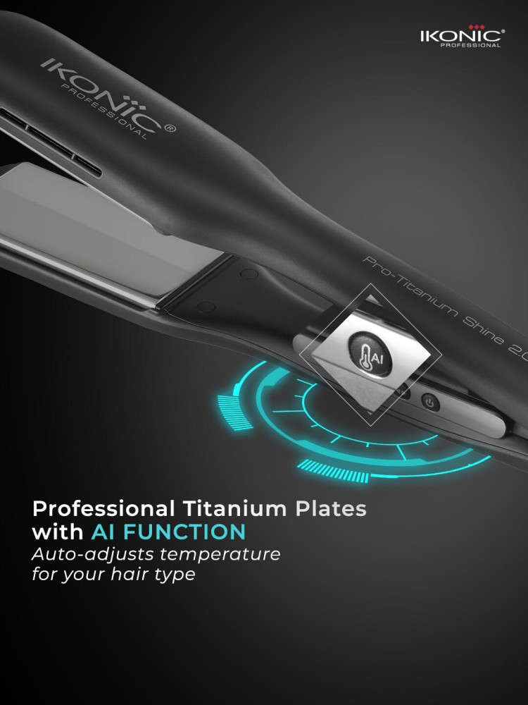 Ikonic Professional 2.0 Pro Titanium Shine Hair Straightener