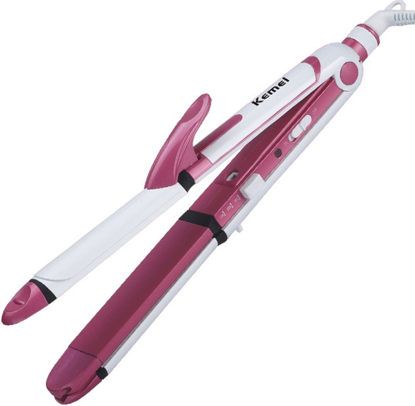 Kemei hair straightener and curler hot sale