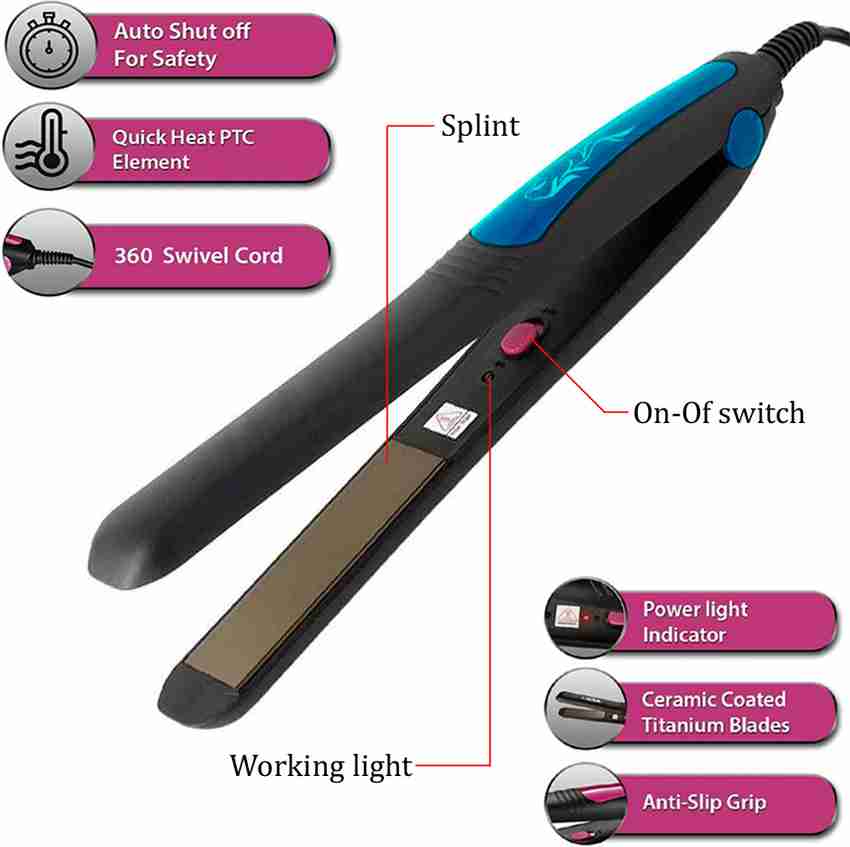 KME KM 328 New Professional parlour High Quality Heavy Duty Powerful Adjustment Hair Straightener KME Flipkart
