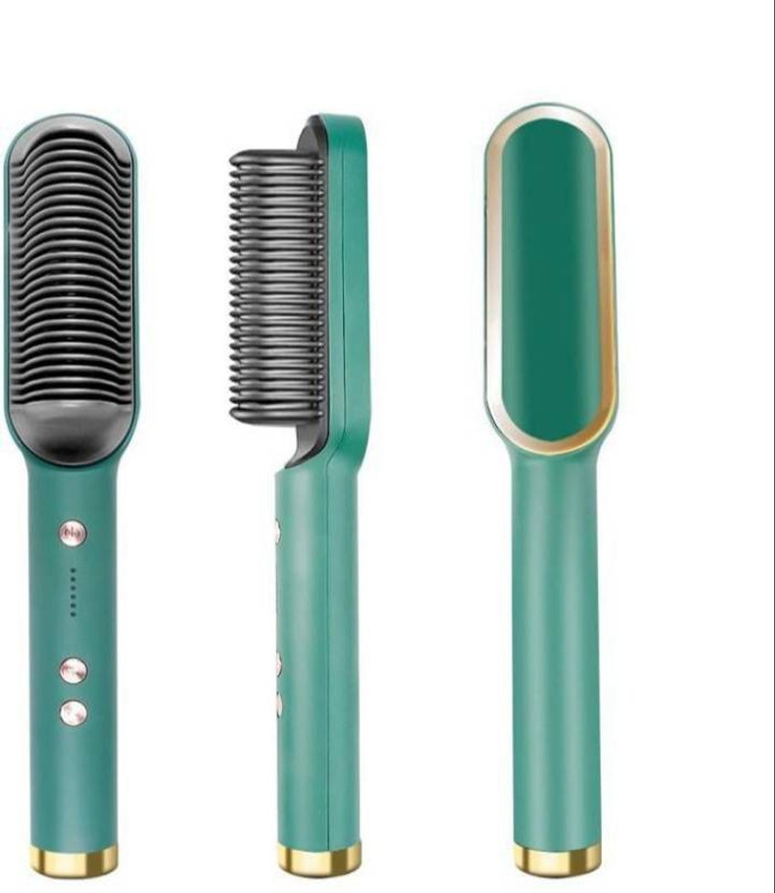 Boxn Straightener machine Brush Hair Straightener Green Hair