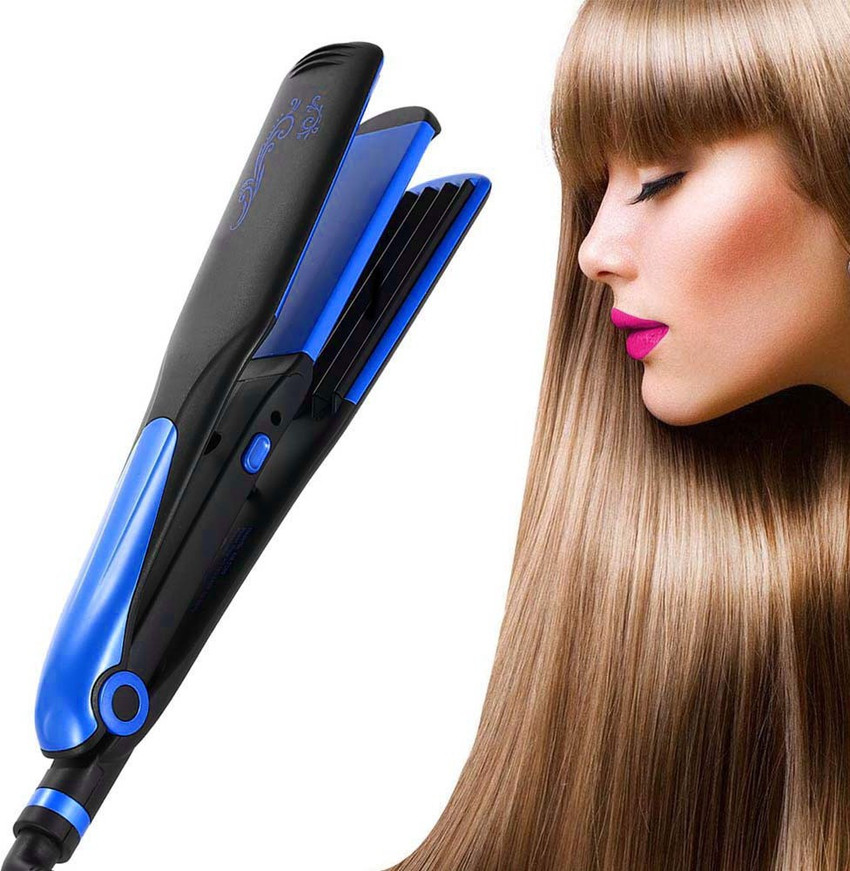 KEAMII Professional ladies hair straightener crimper both set