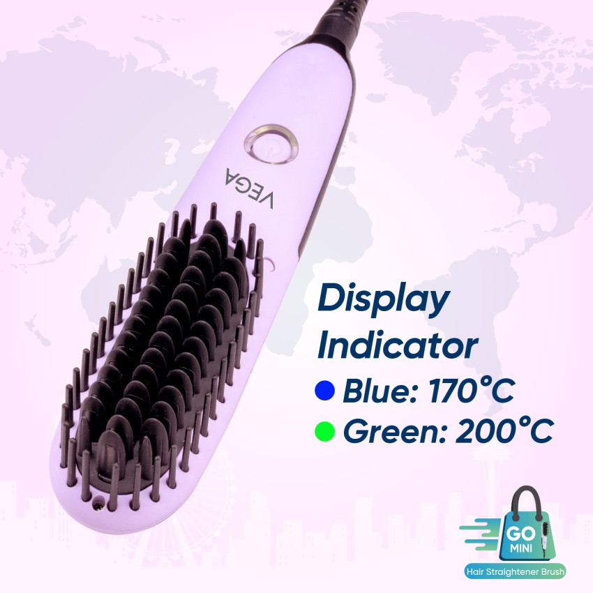 Miuphro mini hair outlet straightener brush