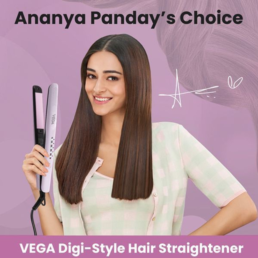 VEGA Adore Hair Straightener with Ceramic Coated Plates  Quick HeatUp  VHSH18  Chotidukaan