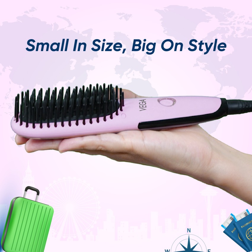 Vega hair hotsell straightener brush price