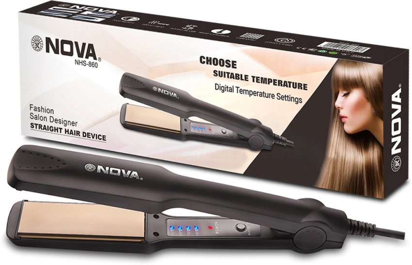 Nova temperature control professional nhs 860 hair straightener hotsell