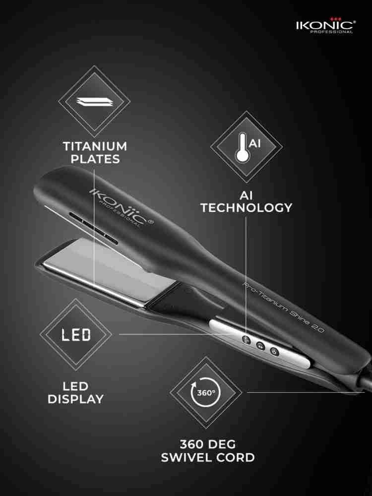 Ikonic titanium outlet straightener