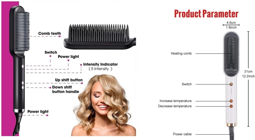 Electric curling outlet comb