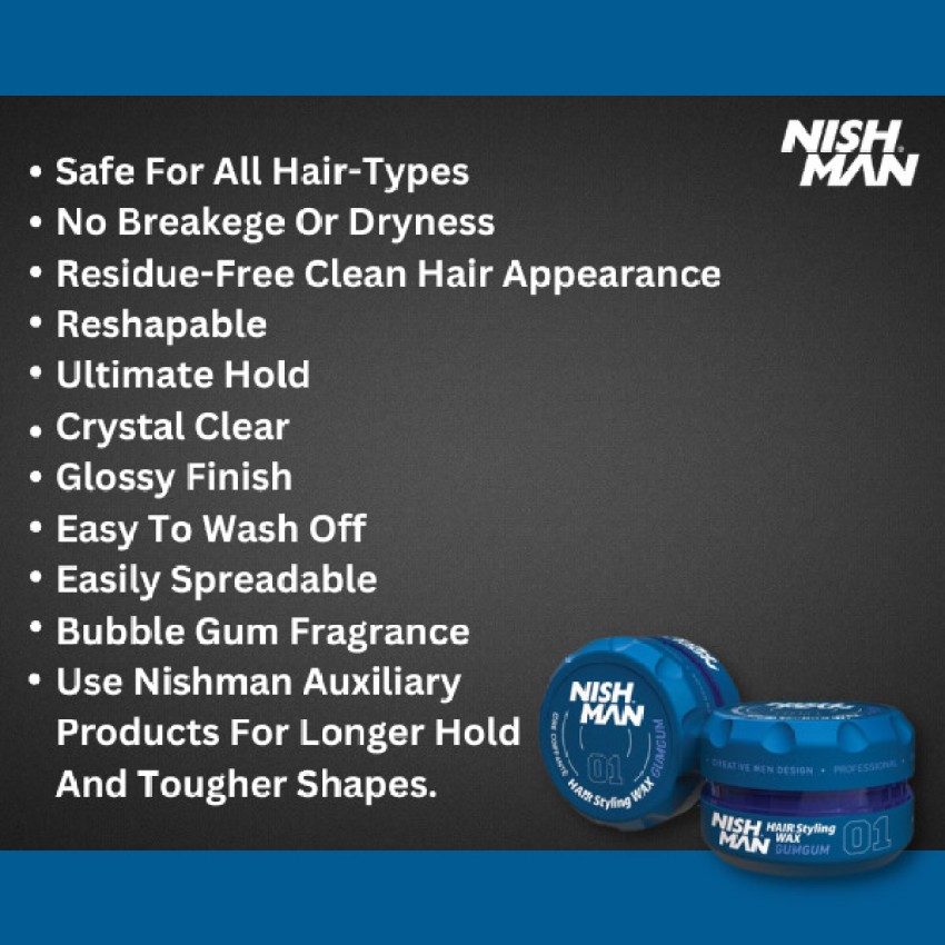 Nishman Hair Styling Spider Wax & Nishman Hair Styling Gel Gum Effect by  Nishman 