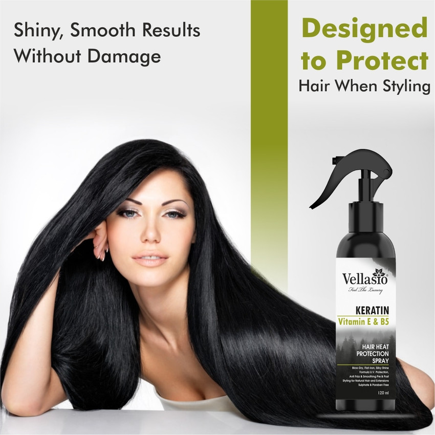 Straightening hair without heat protection spray 2025