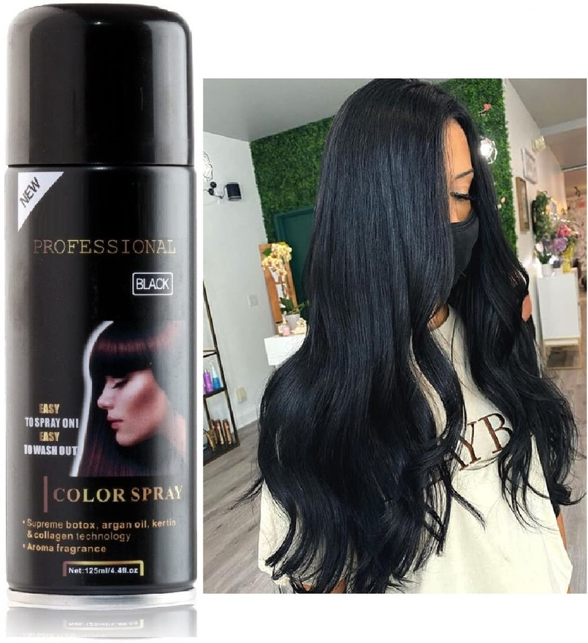 Share more than 136 hair colour spray black super hot ceg.edu.vn