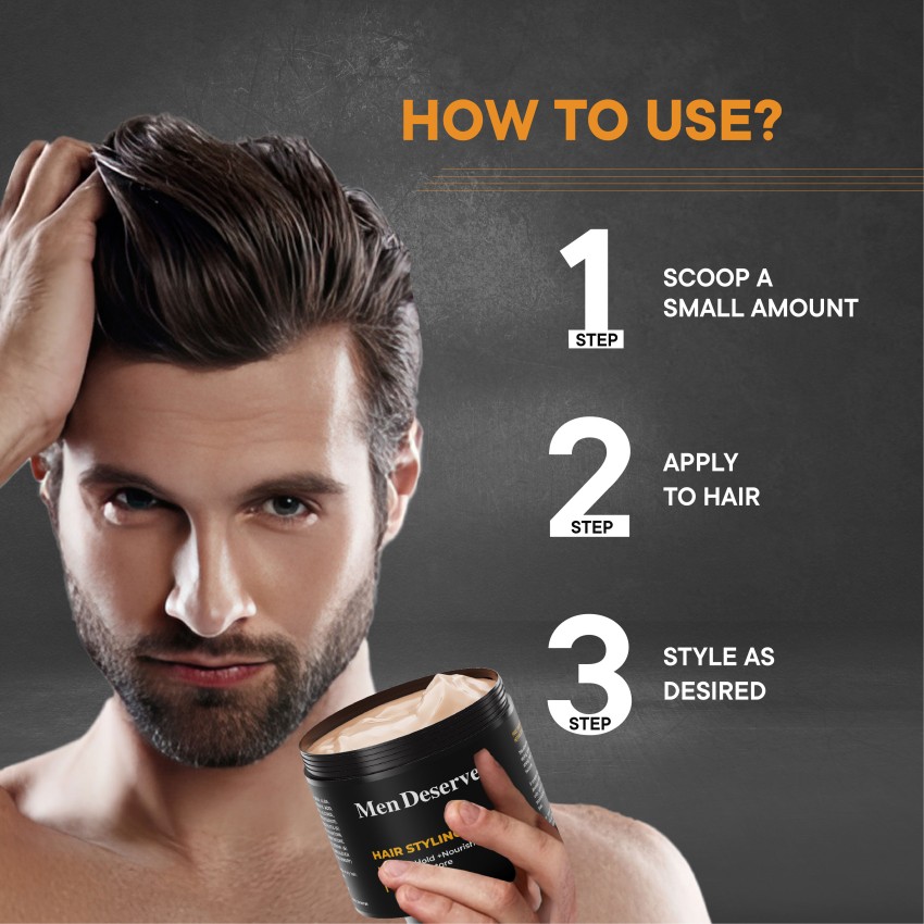 Men Deserve Hair Styling Cream Strong Hold Nourishment Keratin Restore Hair Cream Price in India Buy Men Deserve Hair Styling Cream Strong Hold Nourishment Keratin Restore Hair Cream Online