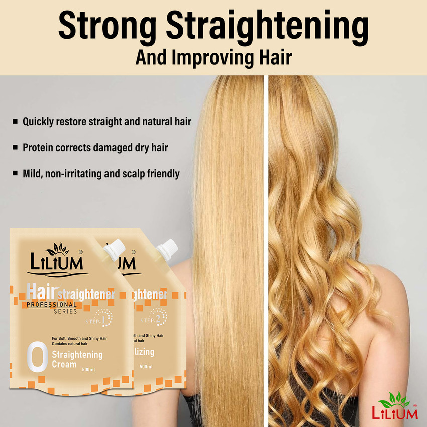 LILIUM 2 Step Hair Care with Straightening Neutralizing Cream For Shiny Straight Hair Price in India Buy LILIUM 2 Step Hair Care with Straightening Neutralizing Cream For Shiny Straight
