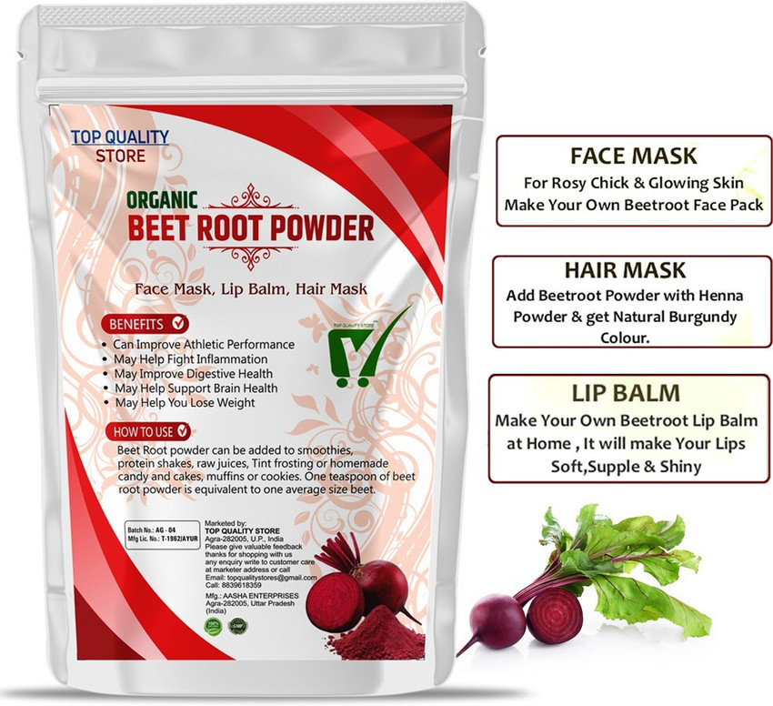 Top Quality Store Natural Pure Beetroot Powder For Face Pack And Hair Pack 100 g Price in India Buy Top Quality Store Natural Pure Beetroot Powder For Face Pack