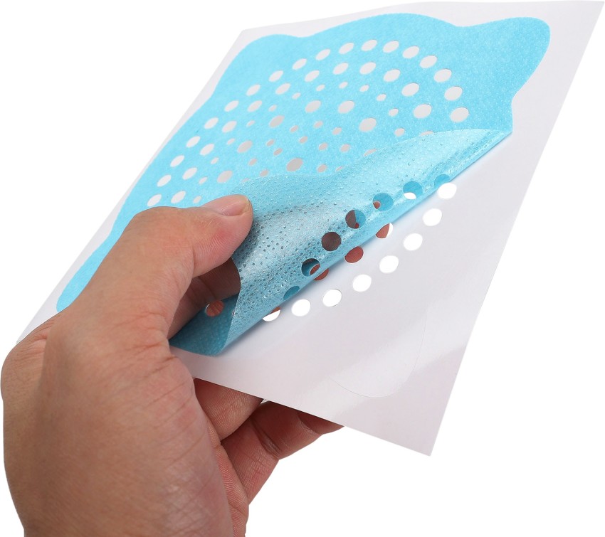 50 Pack Disposable Shower Drain Hair Catcher Mesh Sticker