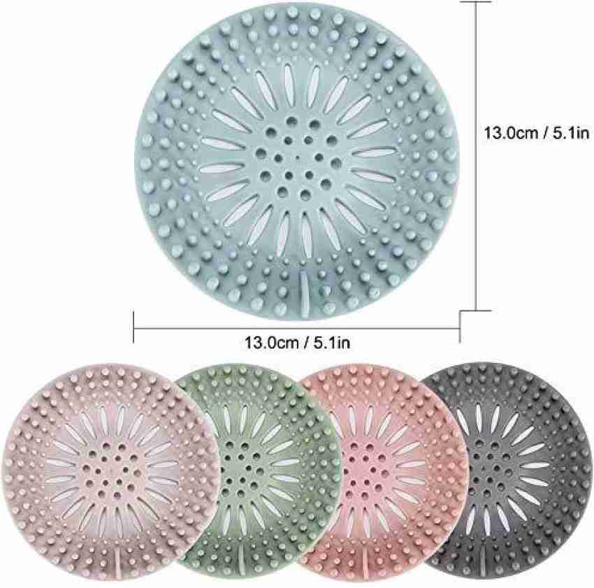 Silicone Shower Hair Catcher Wall Mounted Hair Stopper Hair