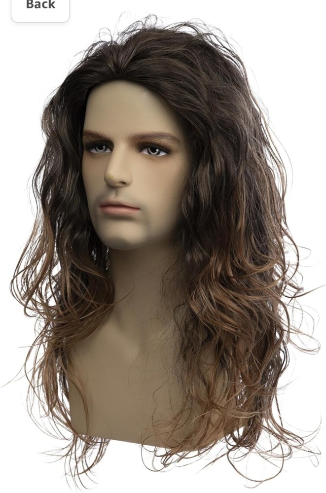 Mens long hair wigs for sale hotsell