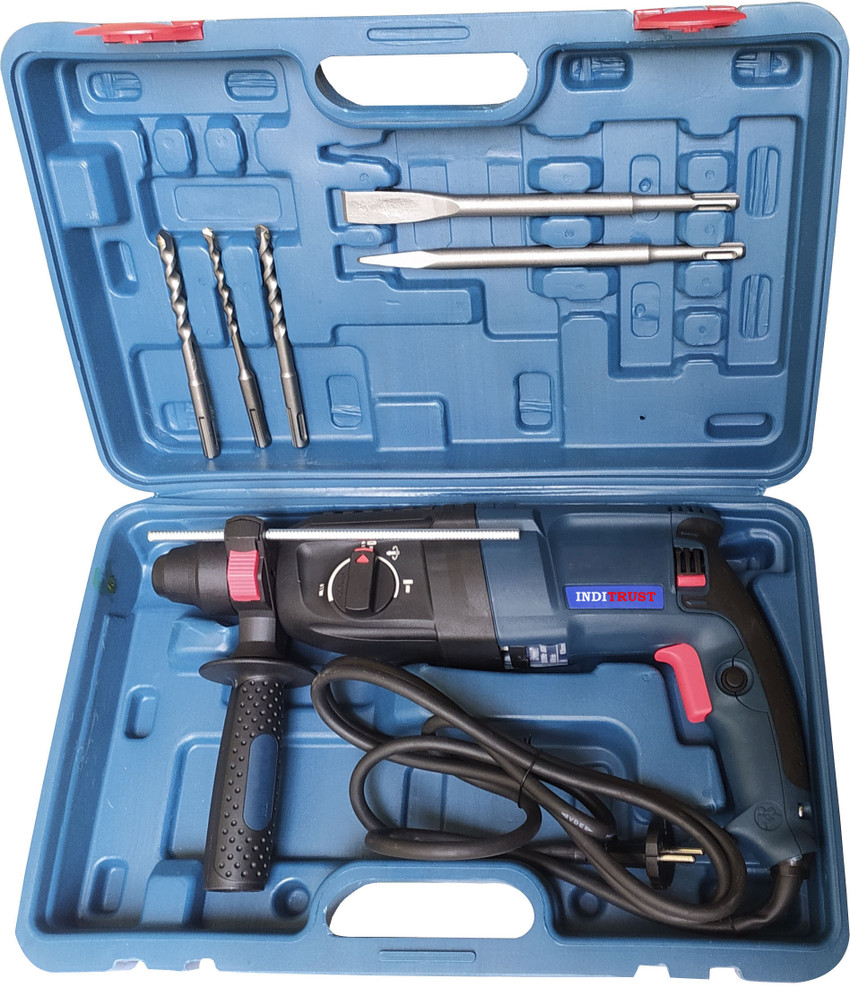 Inditrust Heavy duty 26mm 900W reversible rotary hammer Rotary Hammer Drill Price in India Buy Inditrust Heavy duty 26mm 900W reversible rotary hammer Rotary Hammer Drill online at Flipkart