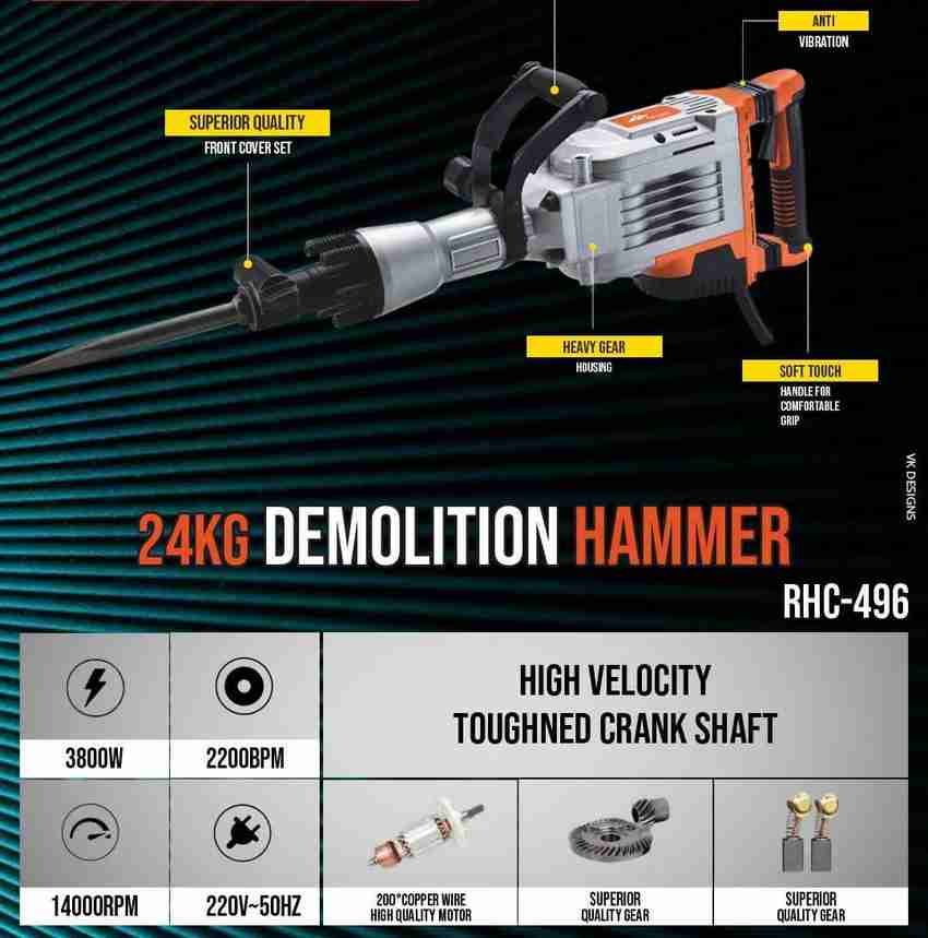 Cranked top hammer drill