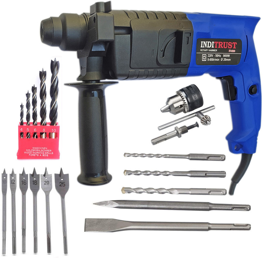 Inditrust Heavy duty 20mm Electric Hammer Machine 650W with 3pc