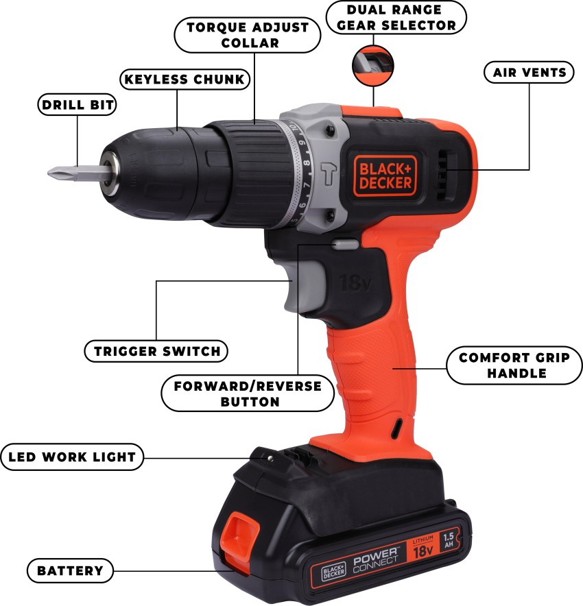 Black & decker cordless deals hammer drill