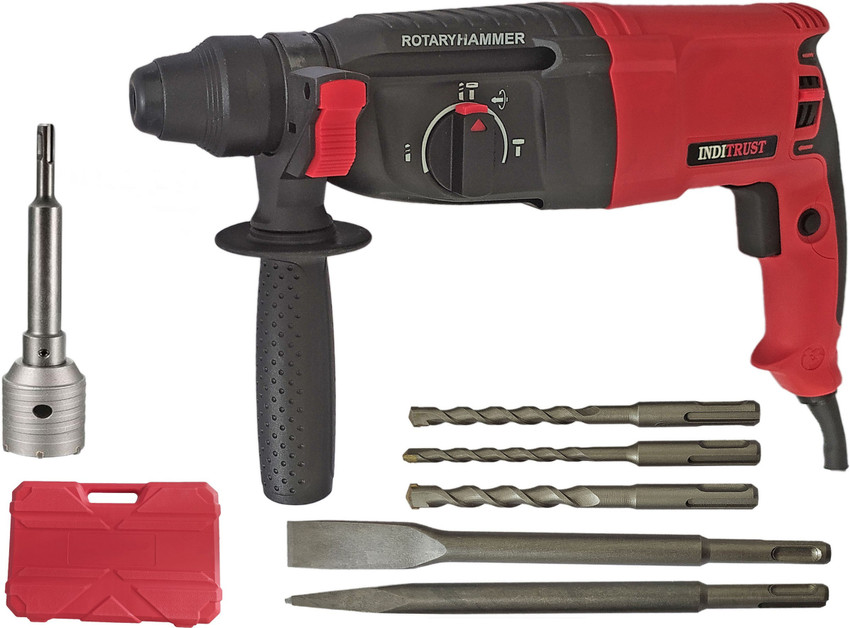 Inditrust 200mm Rod Heavy Duty 26mm Electric Hammer Corded Drill