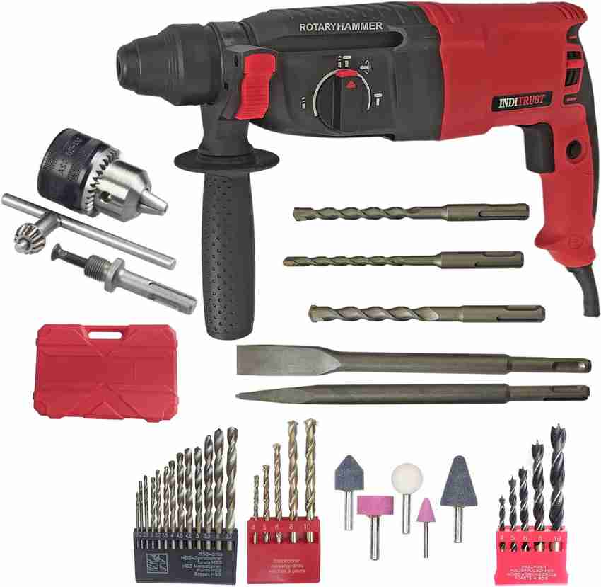 Inditrust 6 Month Warranty RED 1250W 26mm Electric Hammer Machine