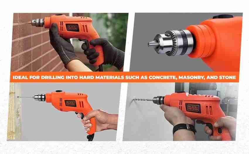 BLACK DECKER TB555 B1 Hammer Drill Price in India Buy BLACK DECKER TB555 B1 Hammer Drill online at Flipkart